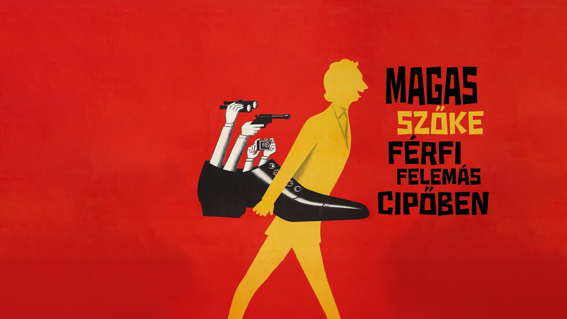 Magas szőke férfi felemás cipőben