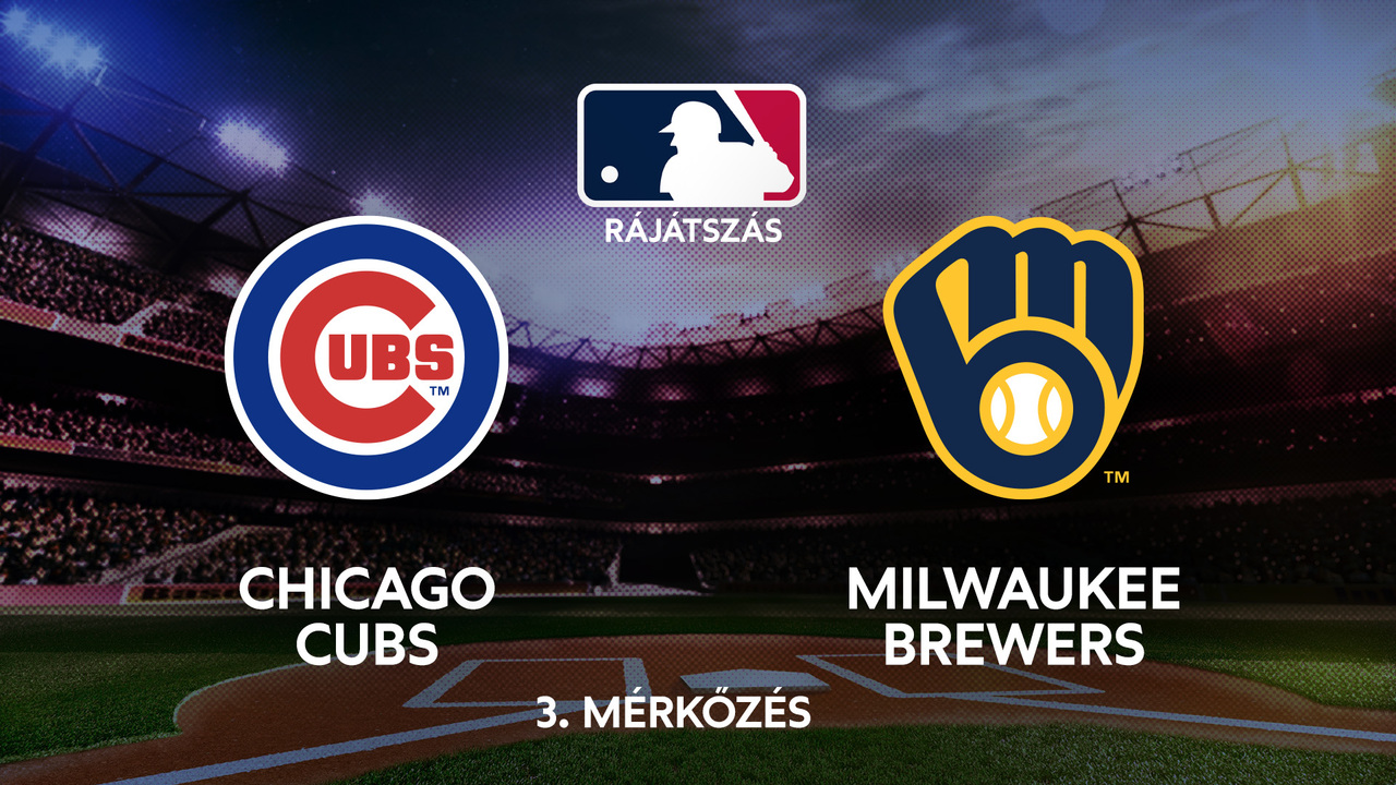 MLB: Cubs-Brewers (NLDS, 3. mérkőzés)
