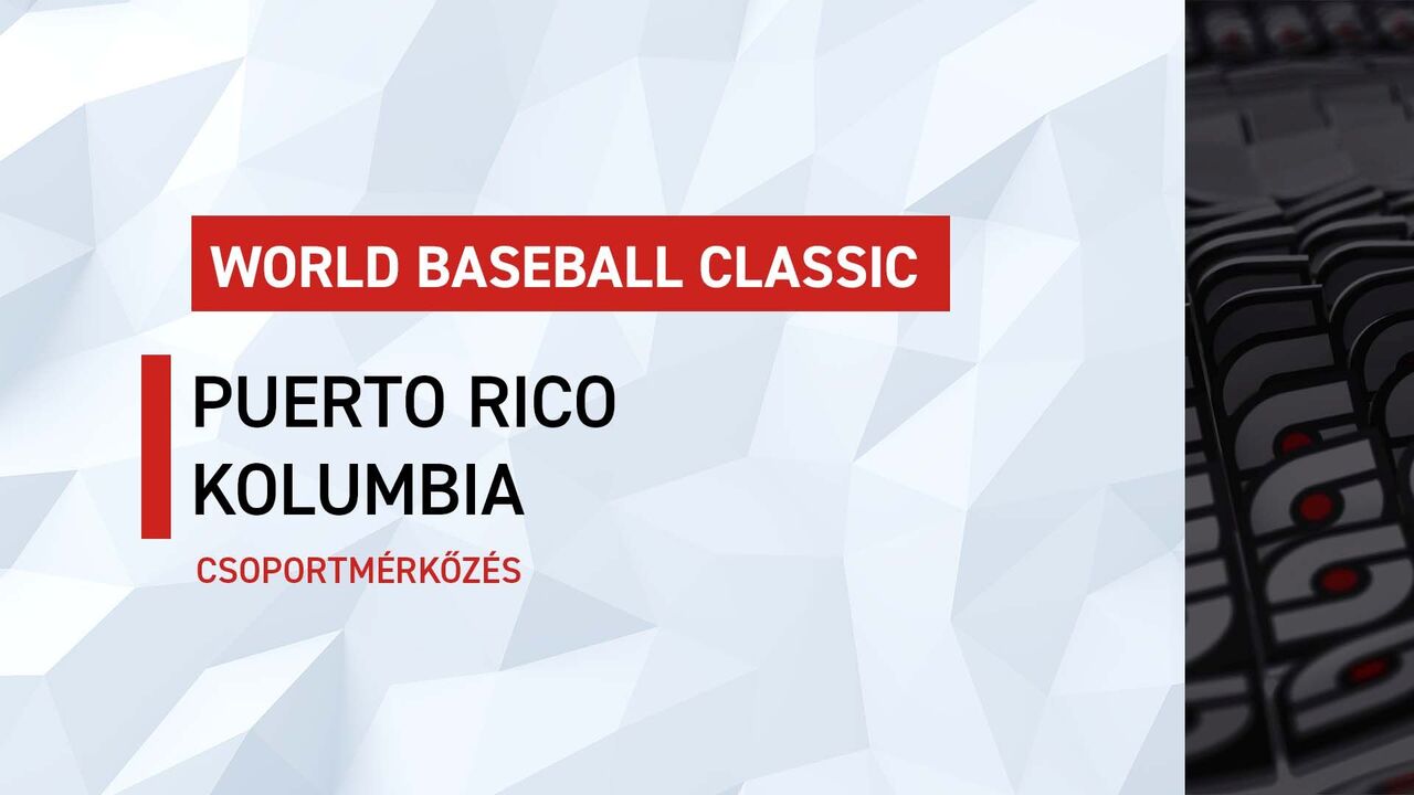 World Baseball Classic: Puerto Rico-Kolumbia
