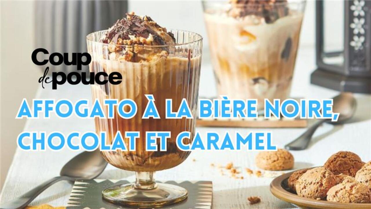 [VIDÉO] Affogato à la bière noire, au chocolat et au caramel