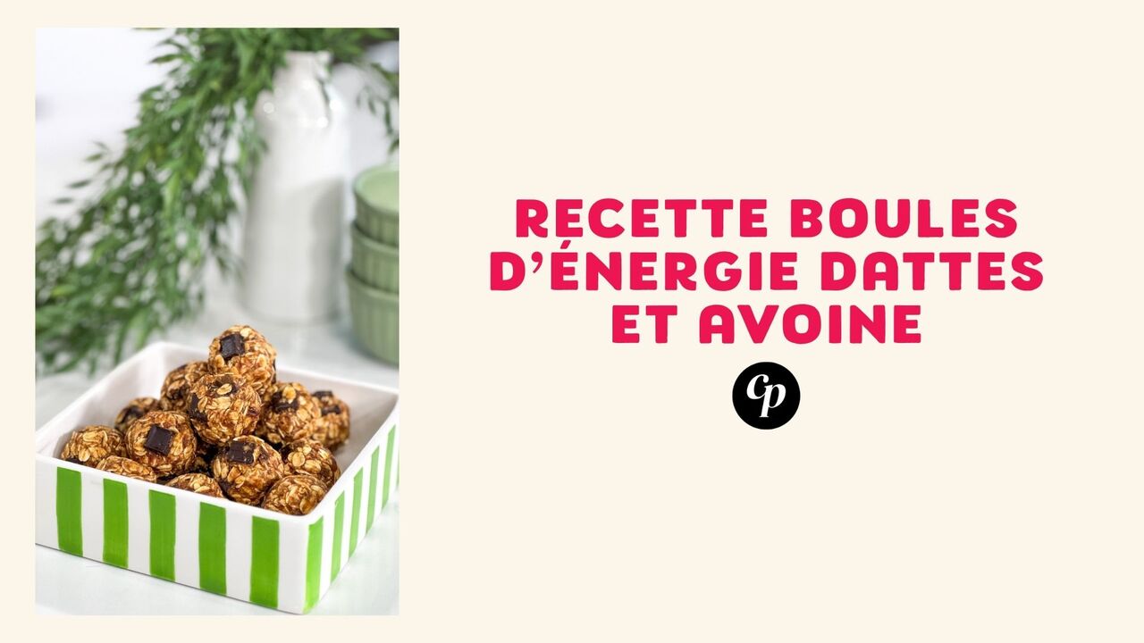 Recette boules d'énergie aux dattes et à l'avoine sans cuisson