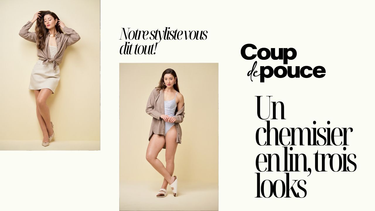 [VIDÉO] Un chemisier en lin, trois looks