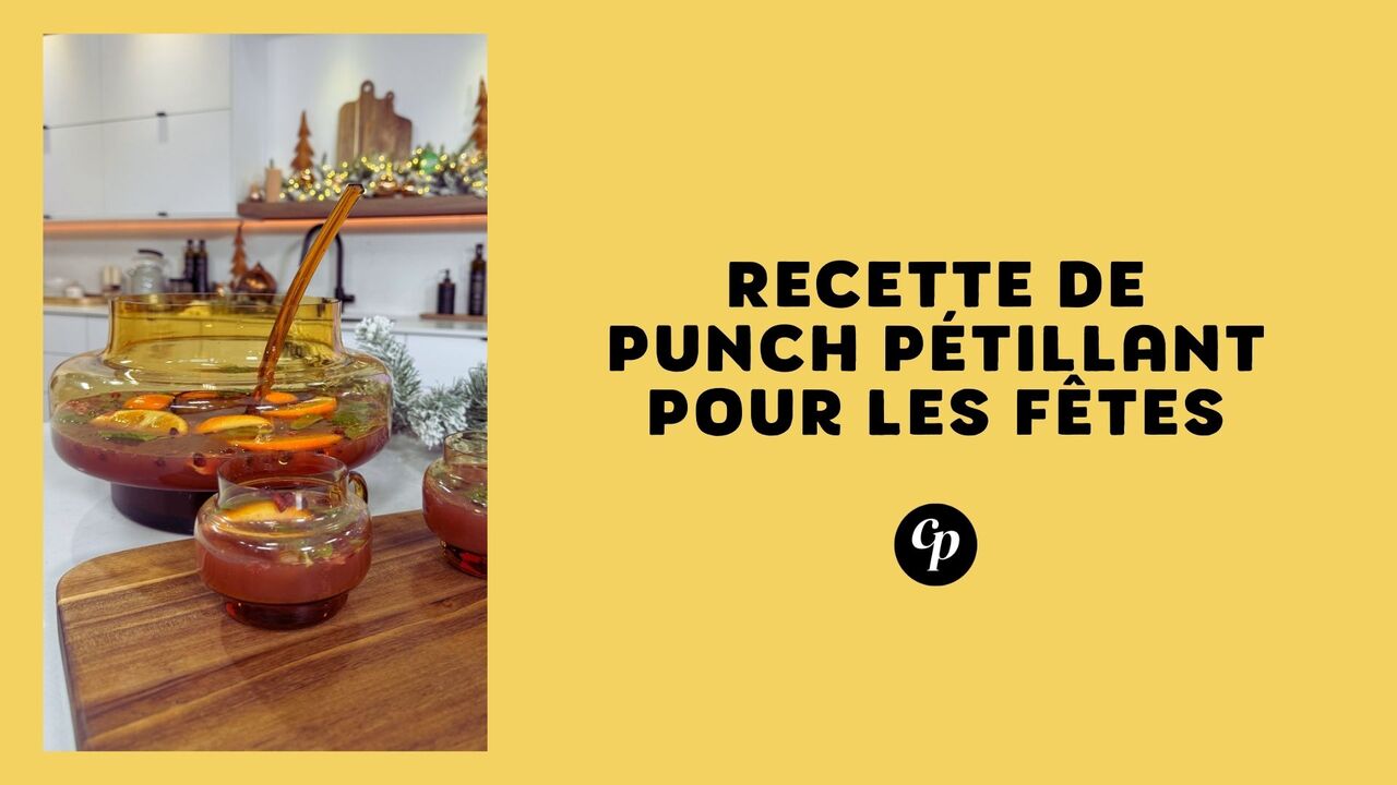 Recette de punch pétillant pour les fêtes