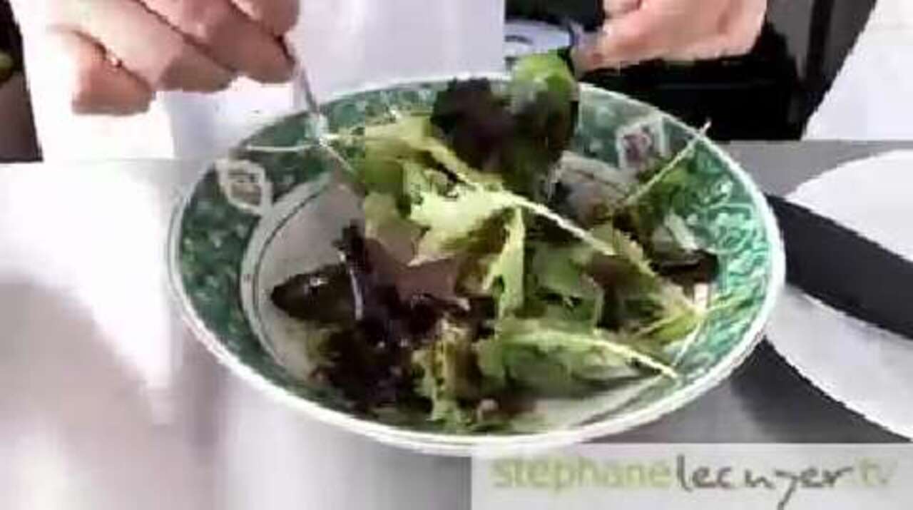 Salade de gésiers de canard confits