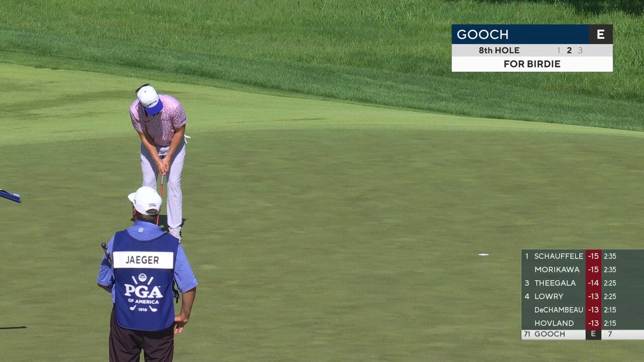 Talor Gooch 2nd Shot of the 8th Hole in the 2024 PGA Championship Round 4 |  PGA Championship