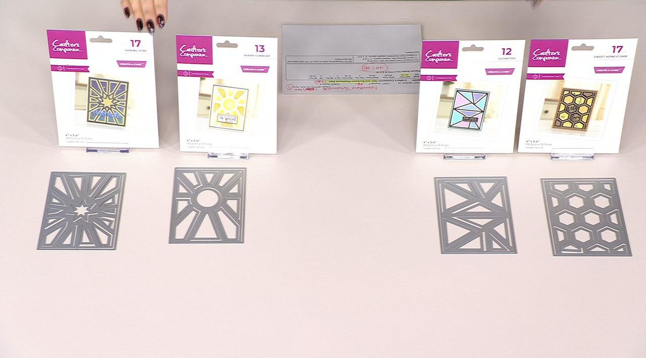 Crafter's Companion Star and Sunbeam Patchwork Create-A-Card