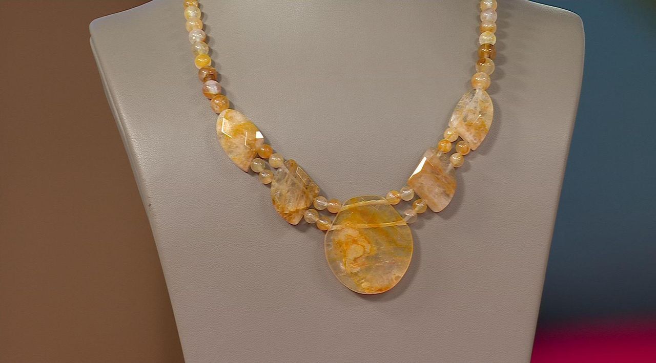 ❤︎J0918K❤︎ Jay King Sterling Silver Yellow Quartz 18