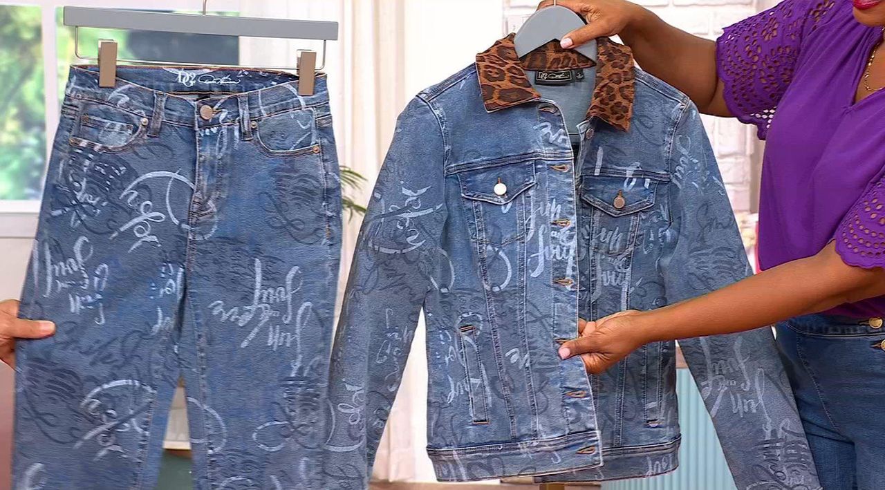 DG2 by Diane Gilman From the Vault Graffiti Classic Denim Jacket | HSN