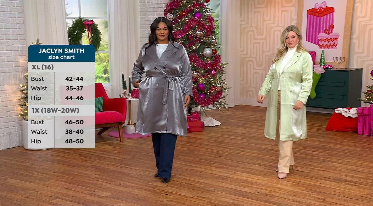 【値下げ中！】junhashimoto BELTED COAT サイズ4（L） Jaclyn Smith Metallic Belted Trench Coat | HSN