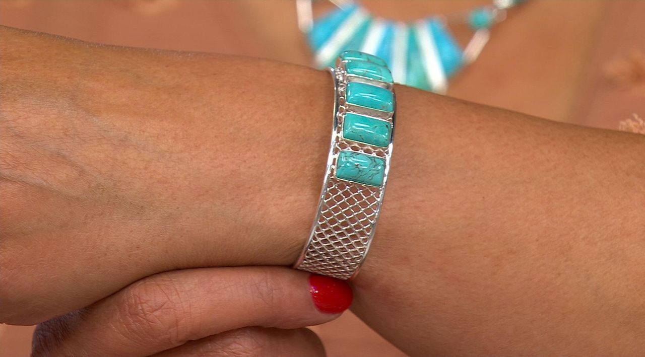 Jay King Sterling Silver Chilean Turquoise Cuff Bracelet | HSN