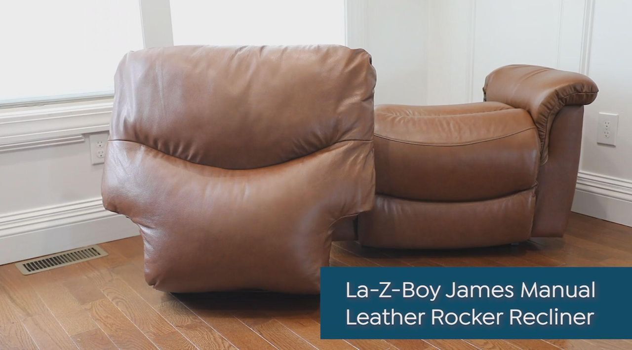 La-Z-Boy James Manual or Power Leather Rocker Recliner | HSN