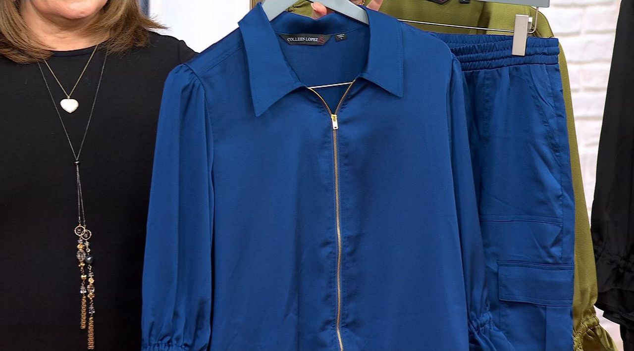 Colleen Lopez Balloon Sleeve Zip Front Jacket - 23070180 | HSN