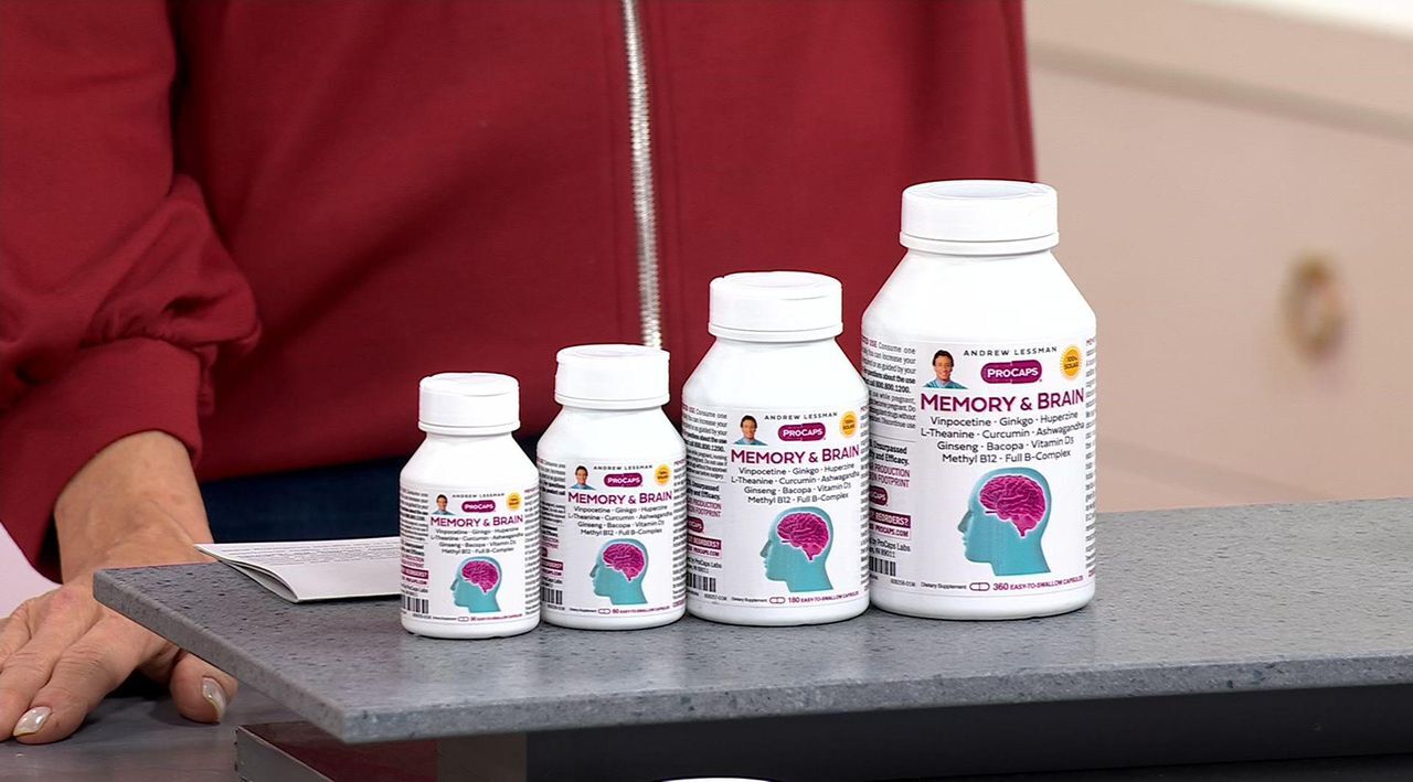Andrew Lessman Memory and Brain - 360 capsules | HSN
