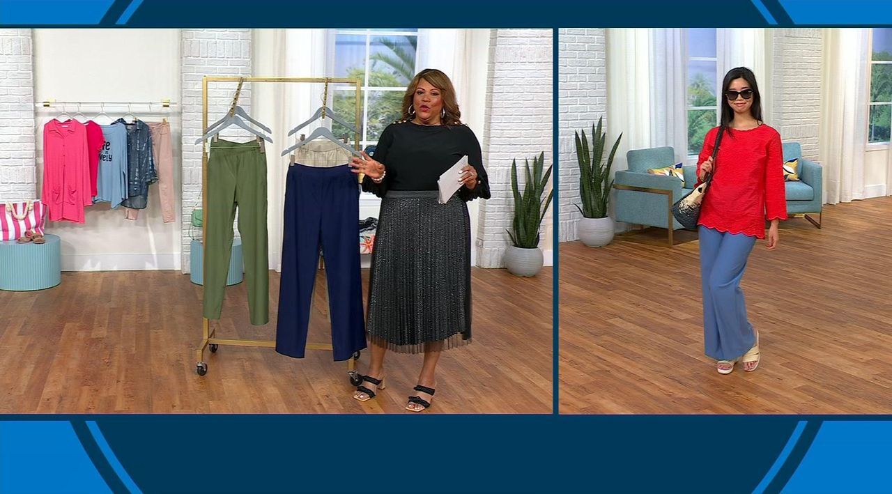 Antthony Modern Essential Wide-Leg Pull-On Trouser | HSN