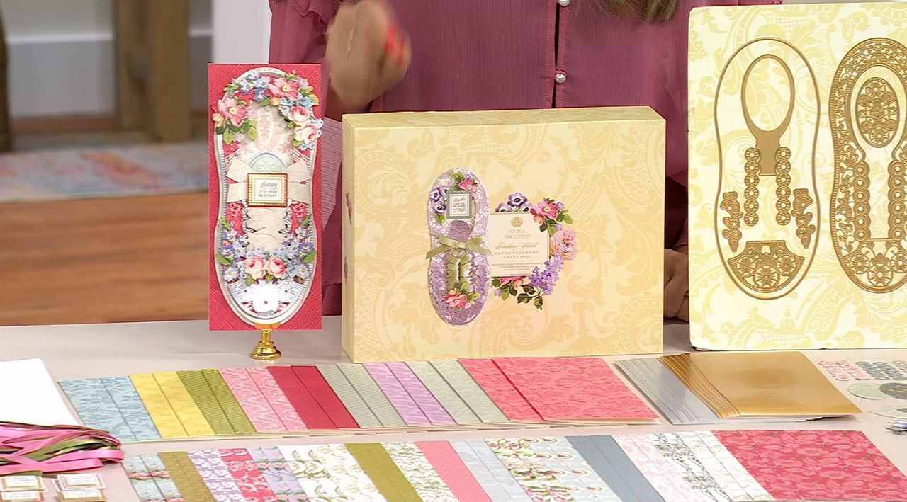 Anna Griffin® Paper Sneakers Finishing School Craft Box