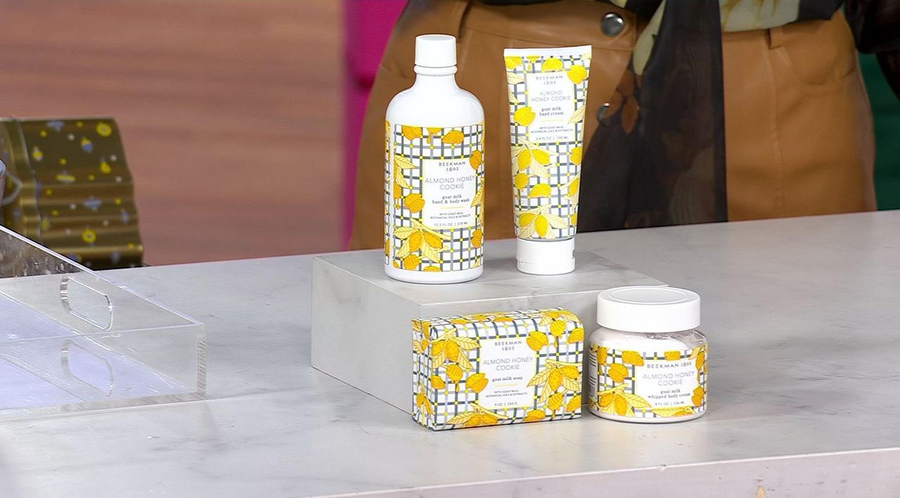 Beekman 1802 Goat Milk 4pc Almond Cookie Bath and Body Collection