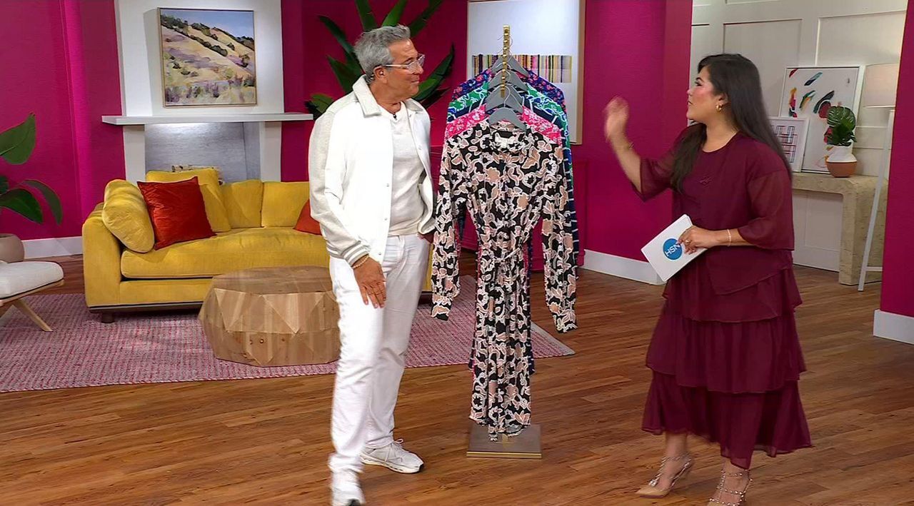 TWRHLL by Christie Brinkley Long Sleeve Shirt Dress with Belt | HSN