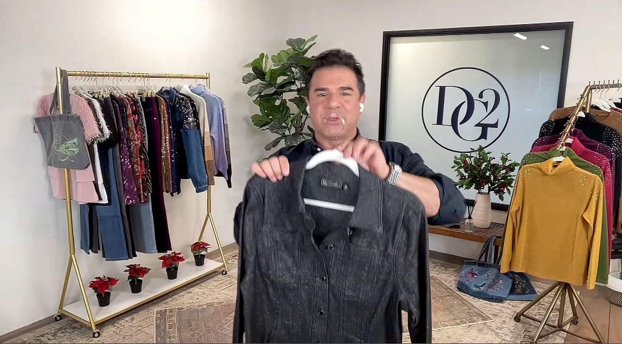 DG2 by Diane Gilman Starlight Stretch Denim Seamed Jacket | HSN