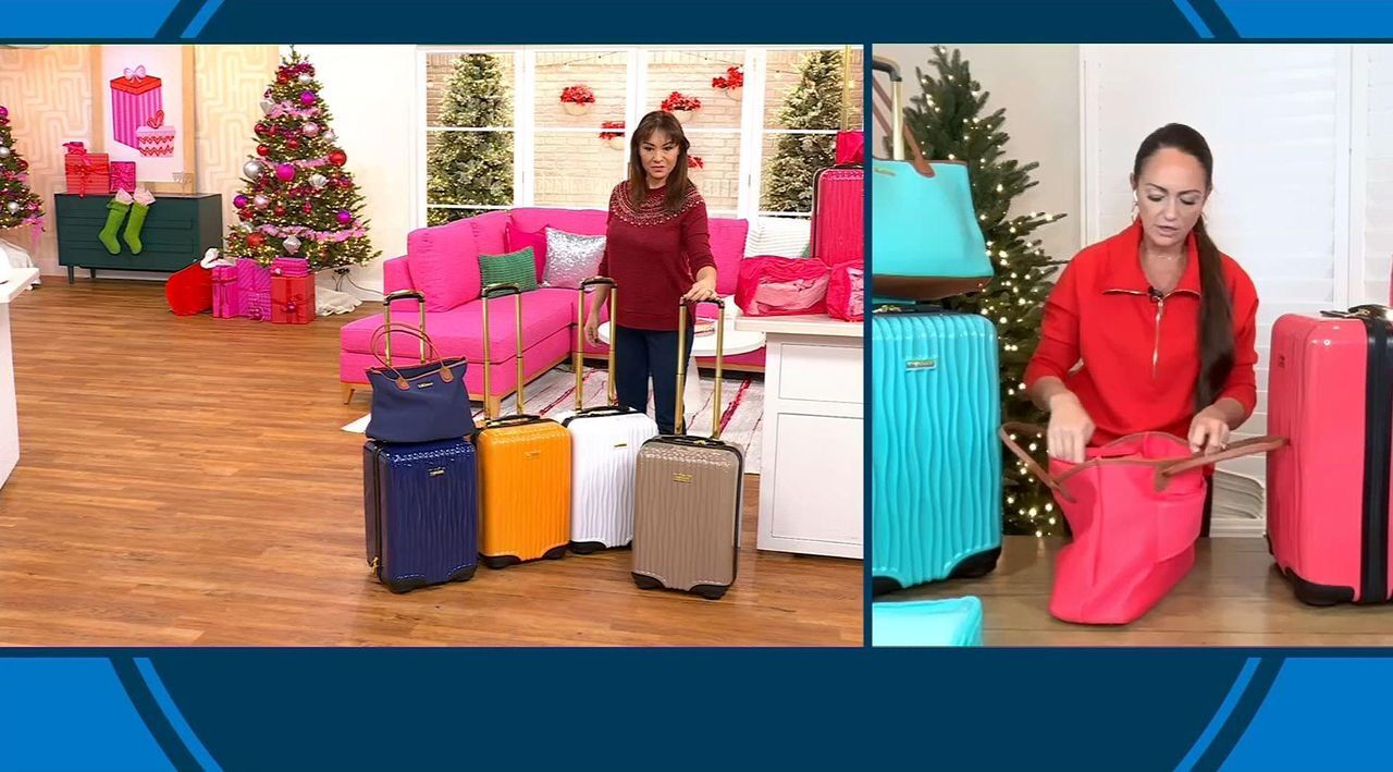 Joy CleanBoss World Traveler Luxury Luggage 6-piece Designer Set | HSN
