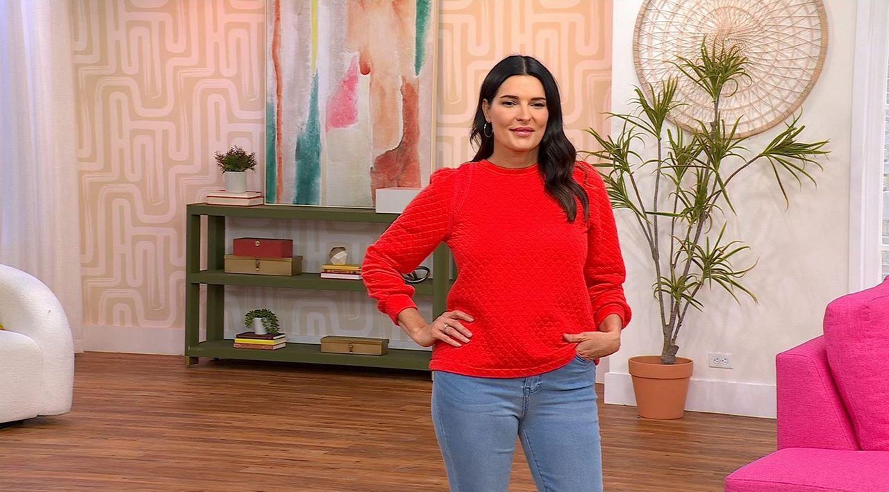 トップス aico.n DG2 by Diane Gilman Quilted French Terry Crew Neck Top | HSN