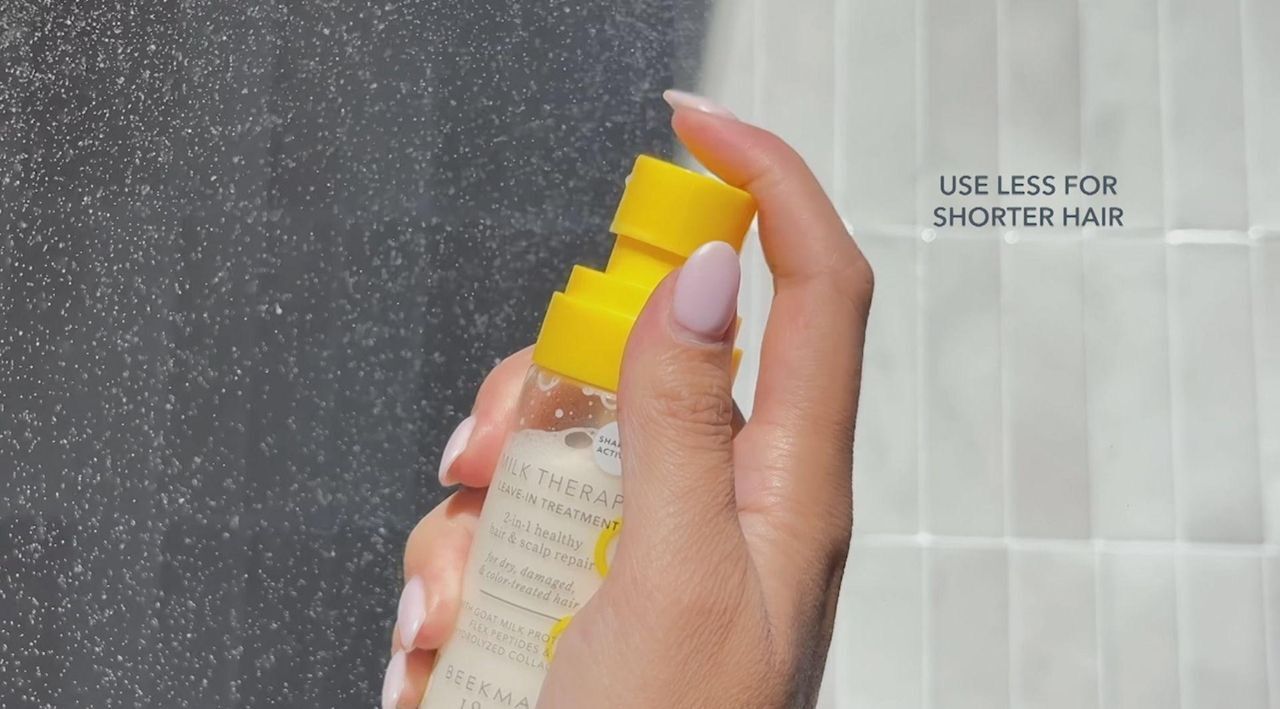 Beekman 1802 Milk Therapy Leave-in Hair Treatment 2pk w/Hair Clip