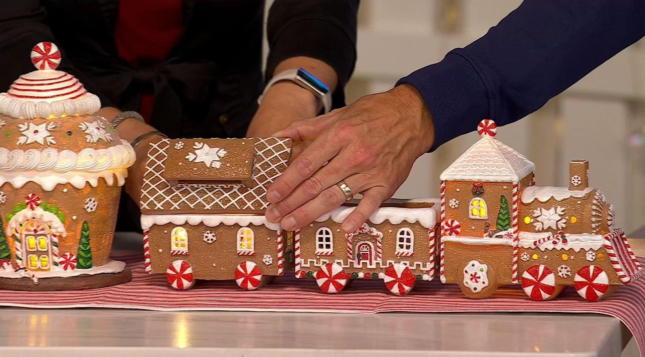 Winter Lane LED Gingerbread Train 3-Piece Set - 23519692 | HSN