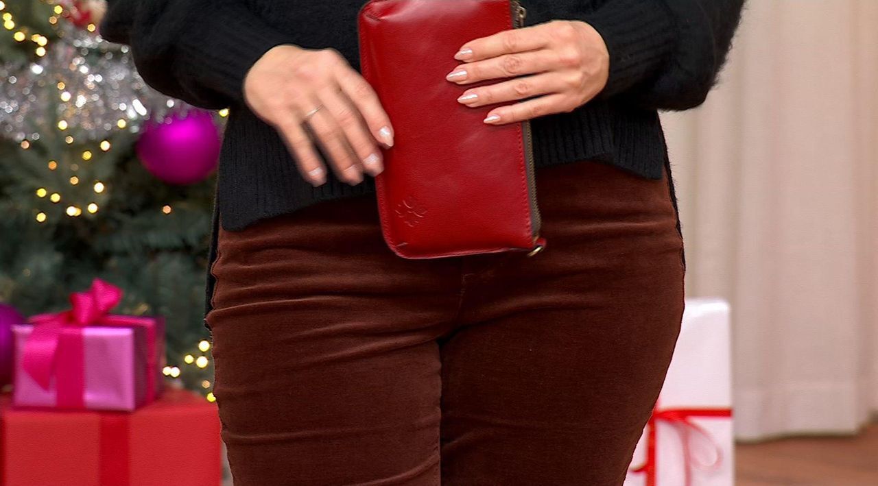 Patricia Nash Laurina Leather Crossbody with Wristlet Strap | HSN