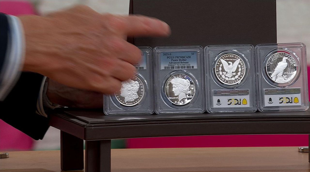 2025 PR70 PCGS Advance Release Morgan and Peace Silver Dollar Set
