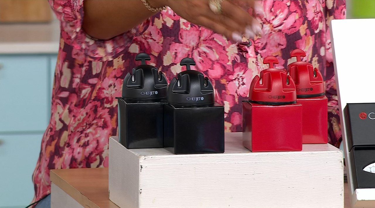 Chef Jet Tila 2-pack Two-Stage Knife Sharpeners in Gift Boxes | HSN