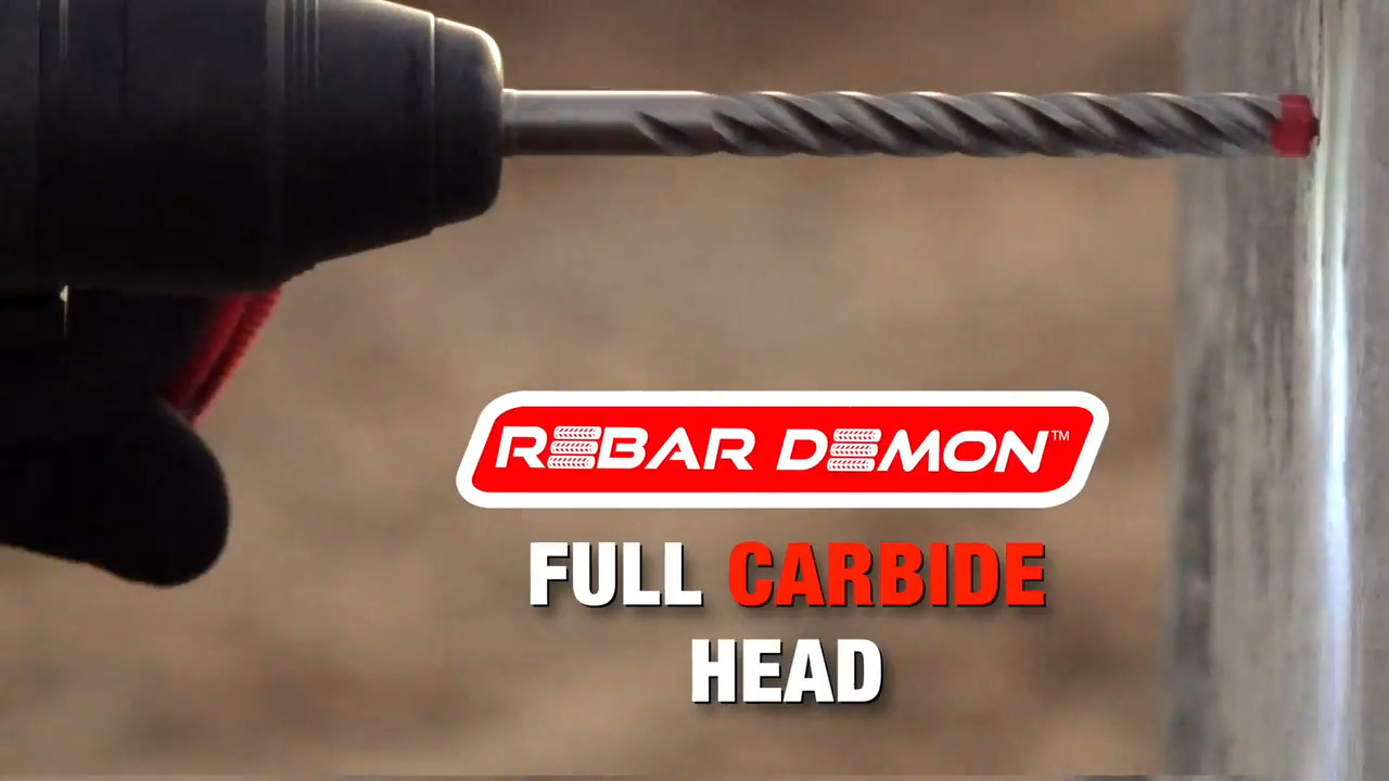 13/16 in. x 16 in. x 21 in. Rebar Demon SDS-Max 4-Cutter Full Carbide Head  Hammer Drill Bit