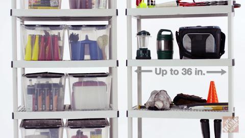 Rubbermaid Plastic Freestanding Garage Cabinet in Gray (36-in W x 37-in H x  18-in D) in the Garage Cabinets department at