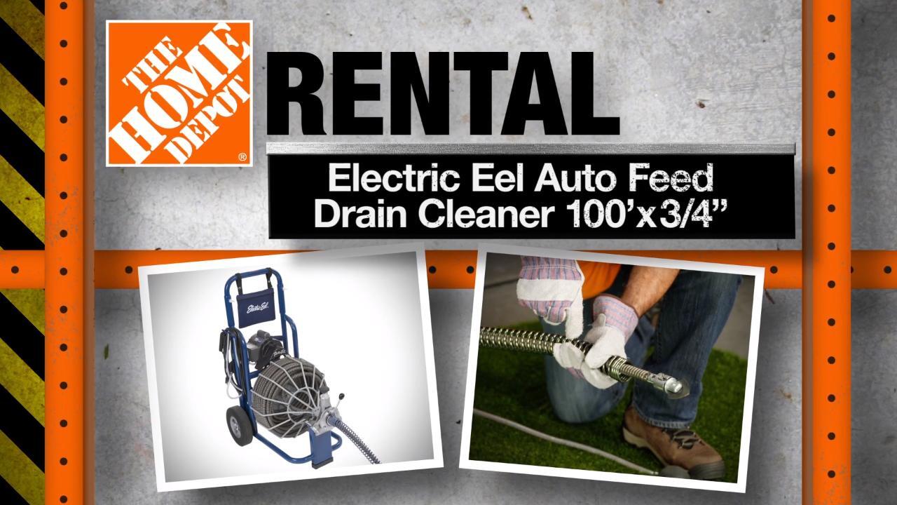 Electric Eel AutoFeed Drain Cleaner 50' X 1/2 Rental , 48 OFF
