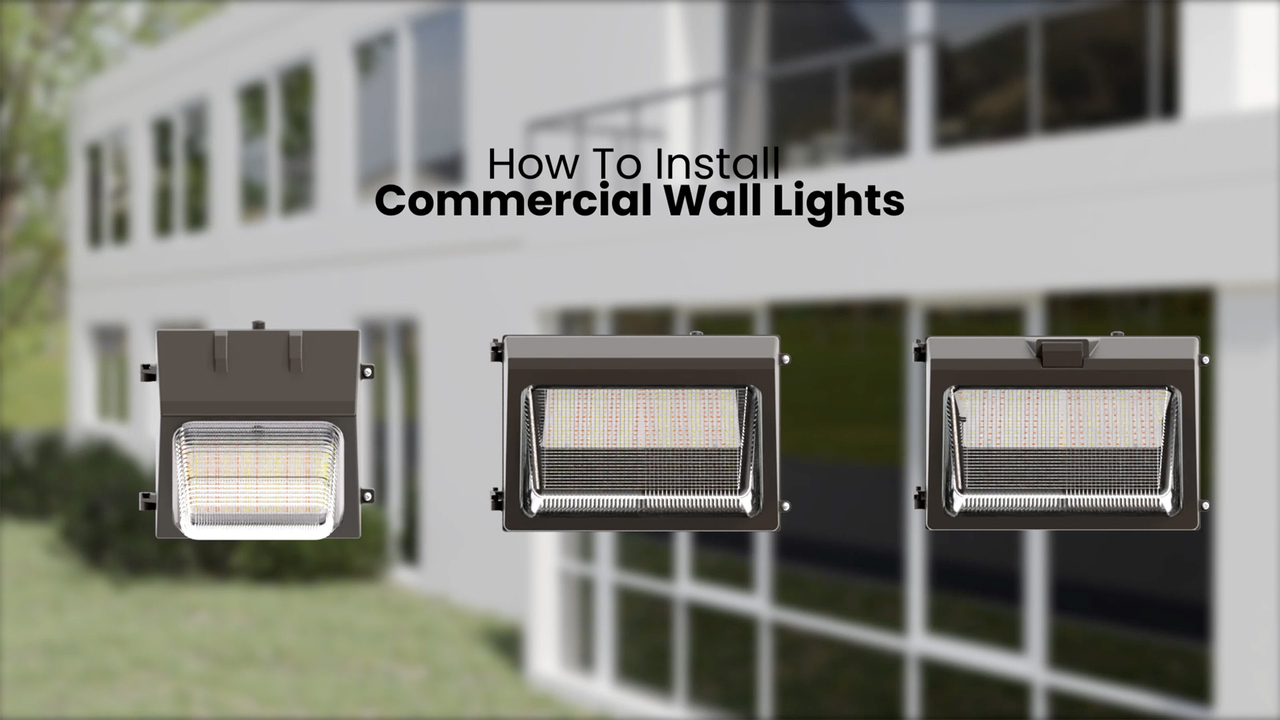 J&H LED 11500-Lumen 100-Watt Bronze Integrated LED Wall Pack Light