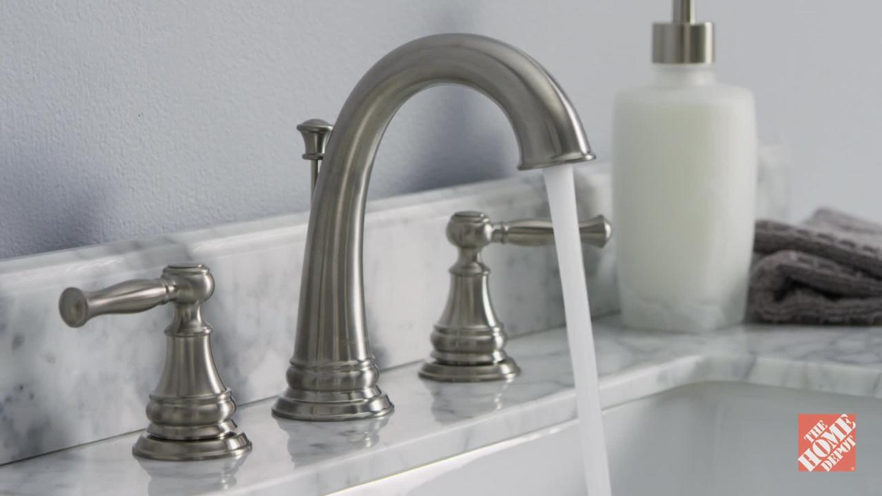 Fairway 8 in. Widespread 2-Handle High-Arc Bathroom Faucet in Brushed Nickel Fairway 8 in. Widespread 2-Handle High-Arc Bathroom Faucet in Brushed Nickel