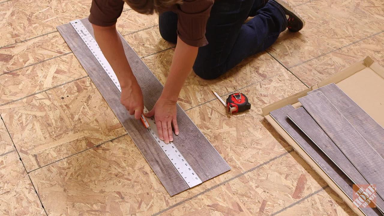 How to Install a Herringbone LVP Floating Floor Over Tile - Bless