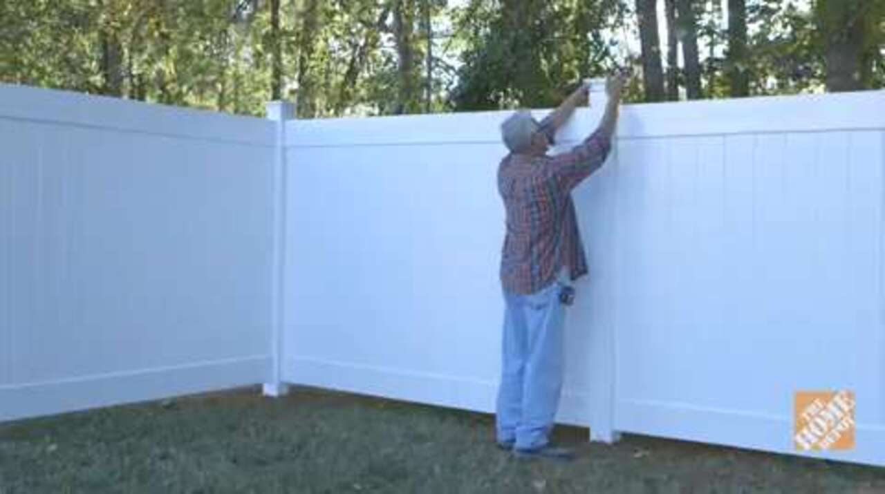 Building A Vinyl Fence - Fencing - How To Videos and Tips at The Home Depot