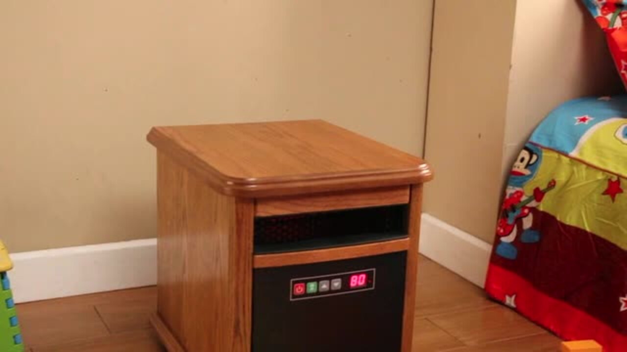 Duraflame 1500-Watt 6-Element Infrared Quartz Electric Portable Heater with  Remote Control - Oak 9HM9126-O142 - The Home Depot