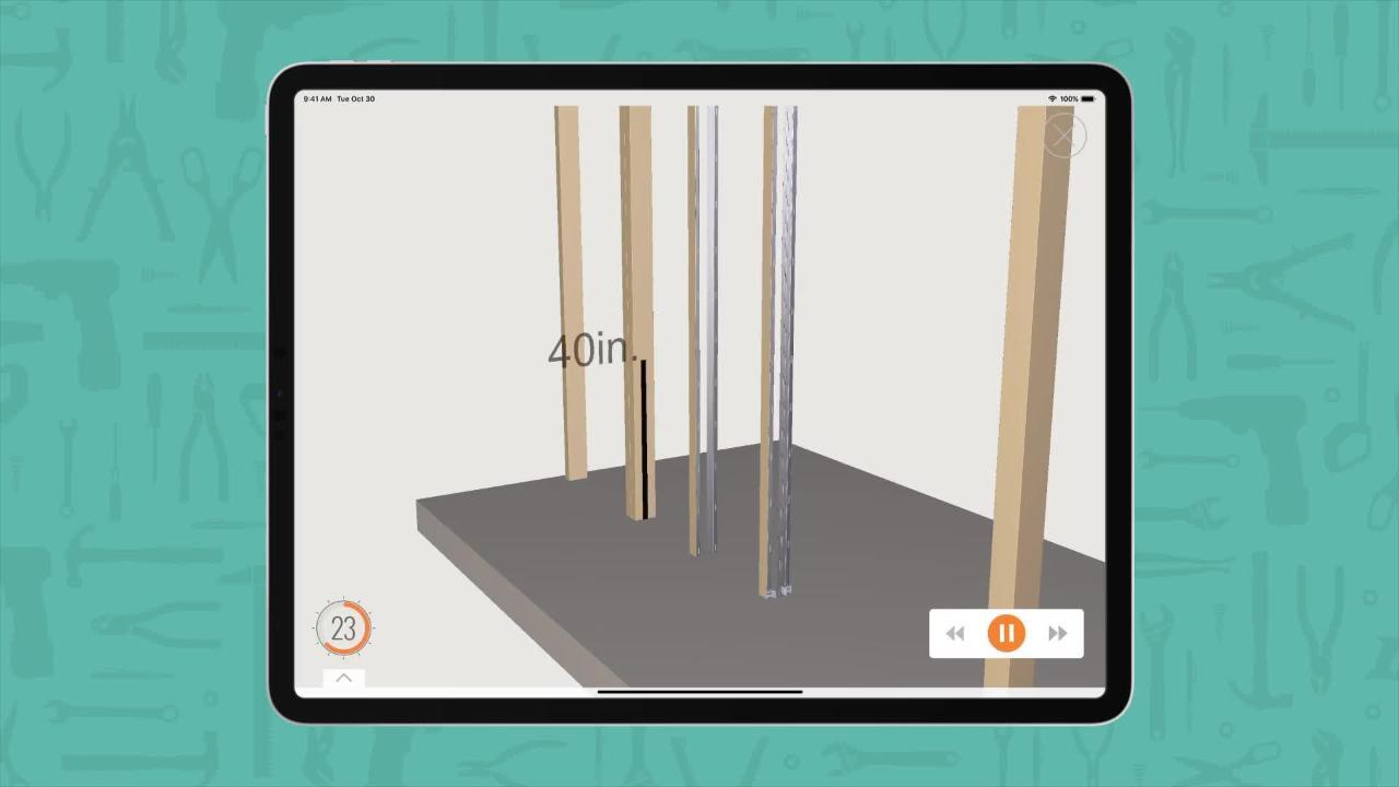 36 in. Steel Pocket Door Frame Set