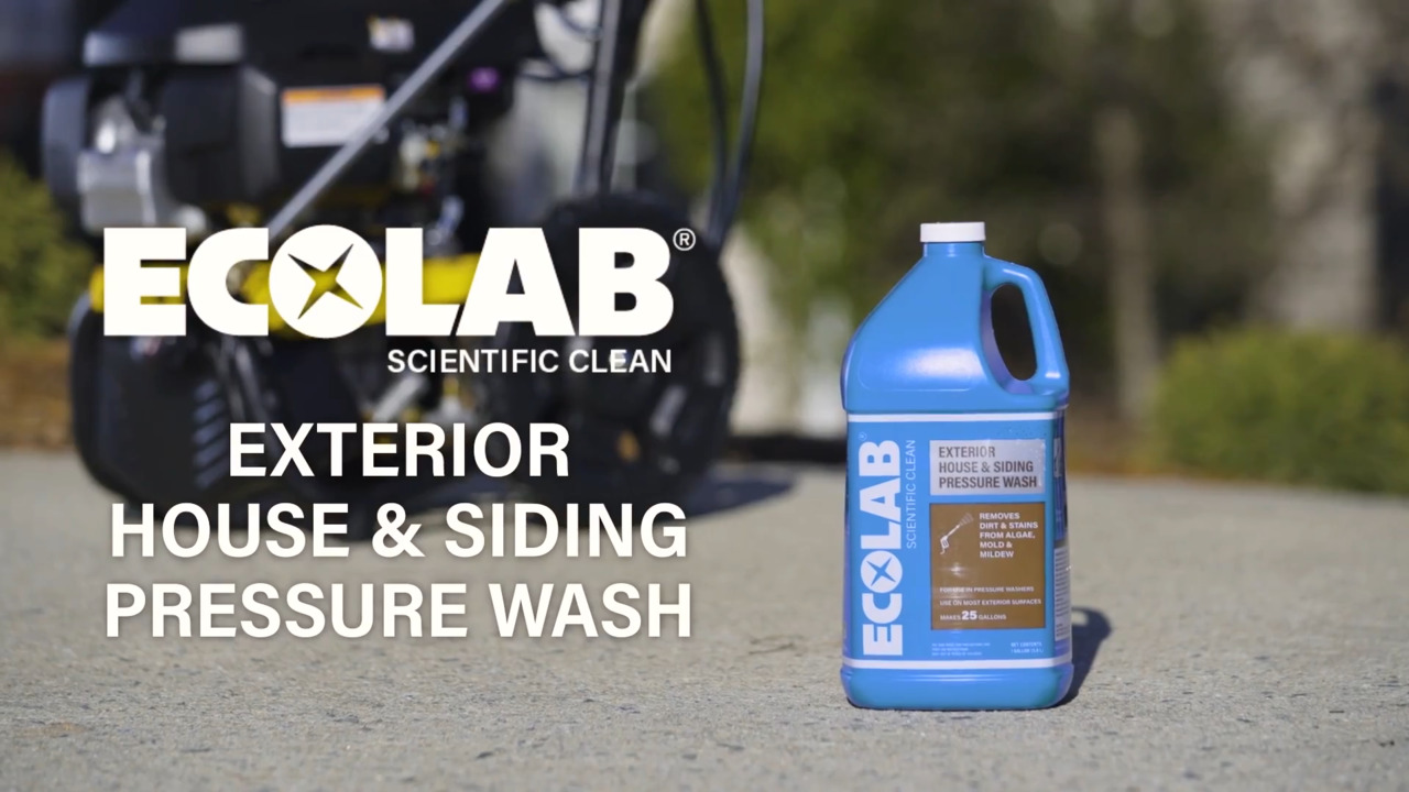 ECOLAB 1 Gal. Exterior House and Siding Pressure Wash Concentrate