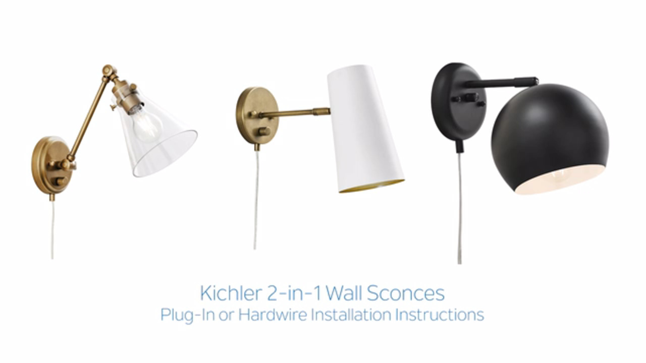 KICHLER Independence 16-Watt Brushed Nickel Integrated LED Bathroom Indoor Wall  Sconce Light with White Acrylic Diffuser 10797NILED The Home Depot