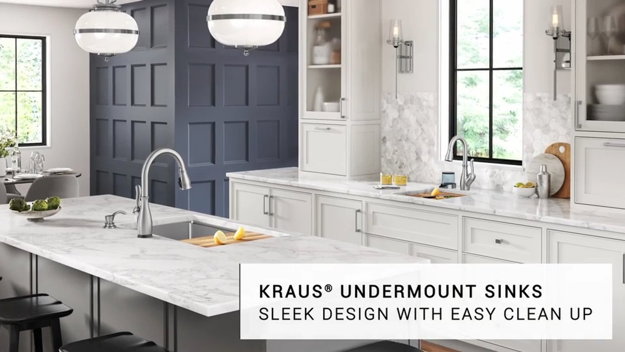 KRAUS Forteza Undermount Granite 32 in. Single Bowl Kitchen Sink