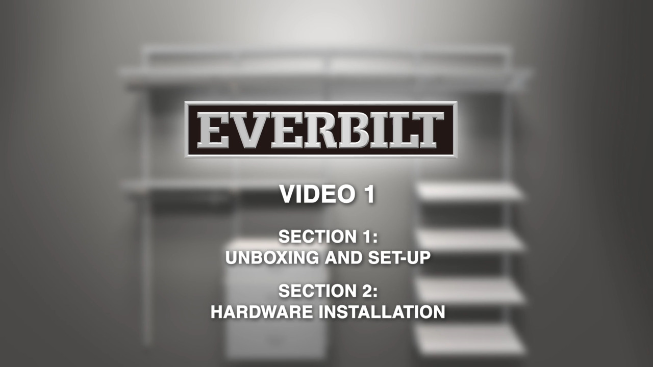 Everbilt 4 ft. - 6 ft. Regular Duty Closet Organizer Kit 90248 - The Home  Depot