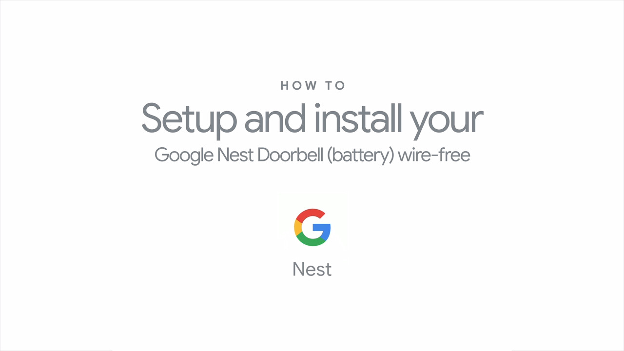 Google Nest Doorbell (Battery) - Smart Wi-Fi Video Doorbell Camera 