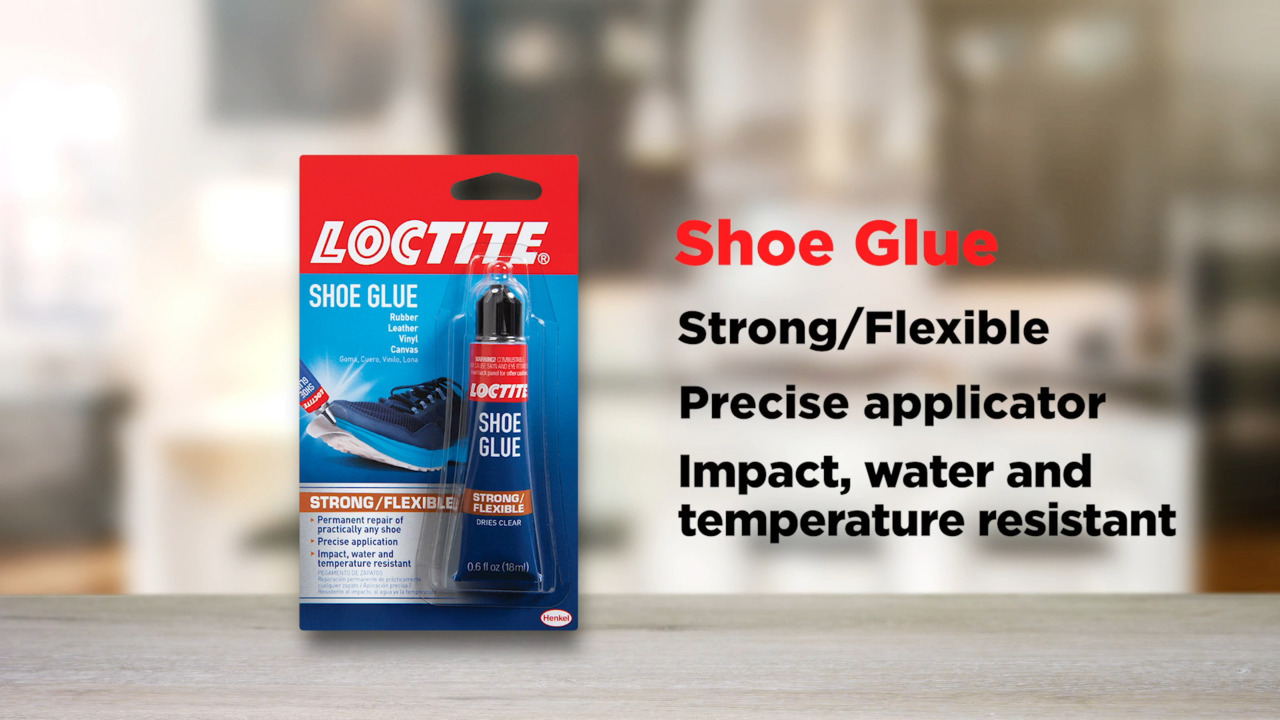 Loctite Shoe Glue 0.6 oz. Flexible Adhesive Clear Tube (each