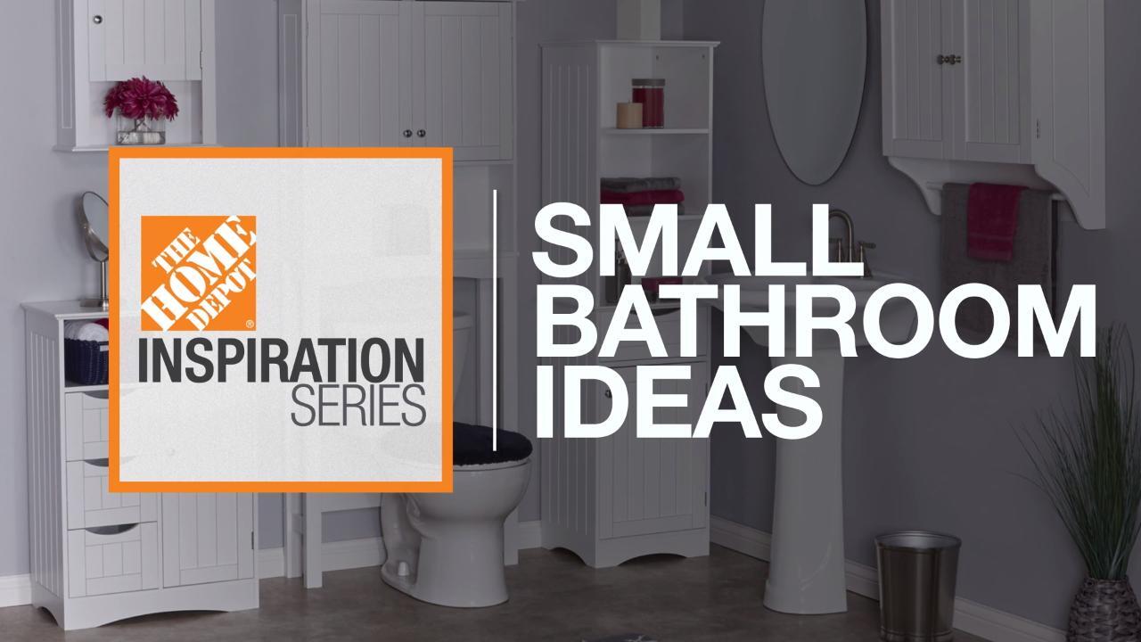 8 Small Bathroom Design Ideas Bath How To Videos And Tips At The Home Depot