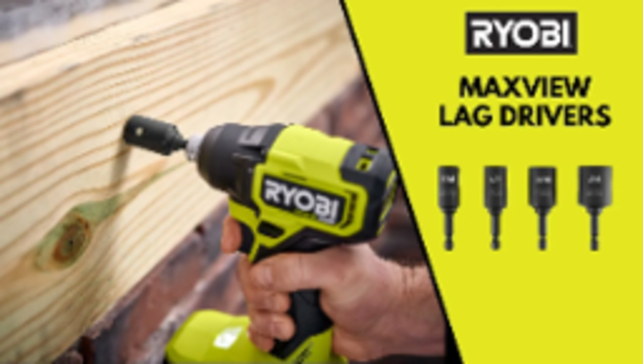 RYOBI MaxView Lag Driver Set (4-Piece) A96MV01 - The Home Depot