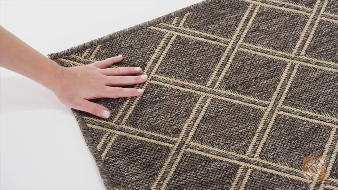 Heavy Duty 5 X 7 Braided Area Rug in Diamond Shape for Living Room