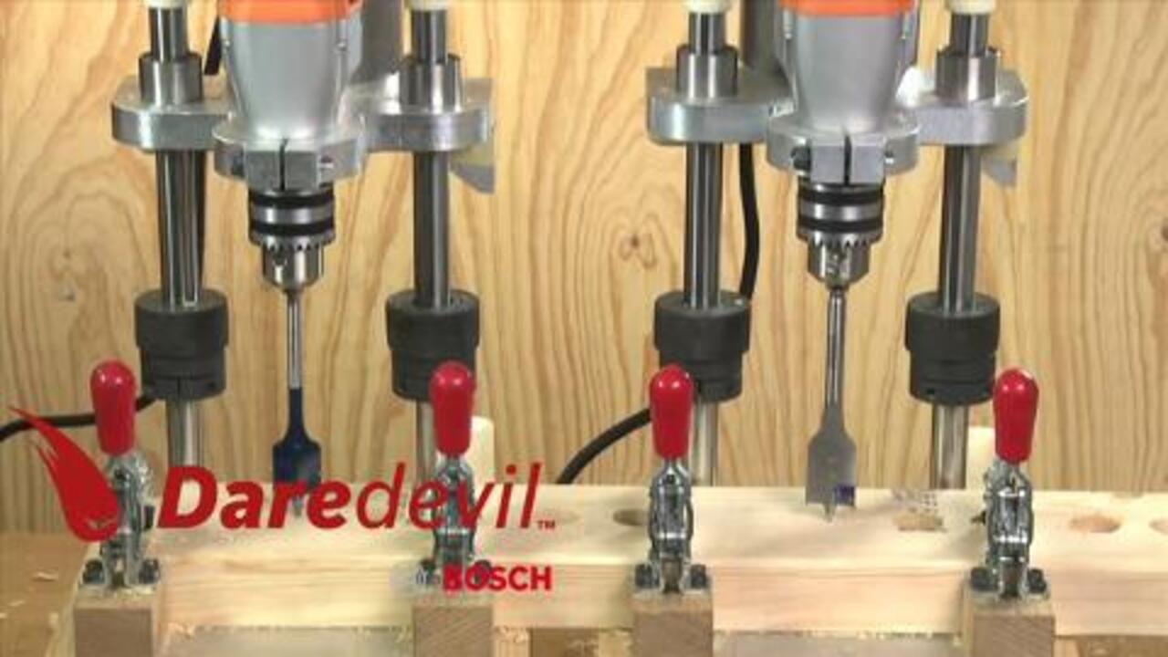 Details about   TWO New BOSCH Daredevil Spade Wood Bit Free Shipping 1-3/8" X 6" Long 