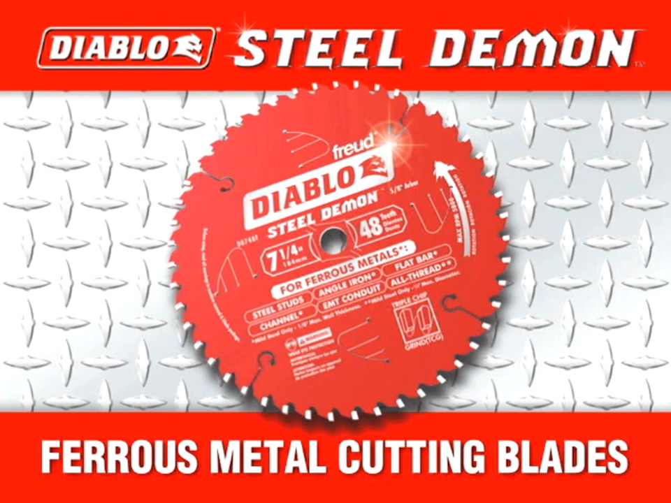 Black & DeckerChrome Plated Saw Blade 7 1/4 73-187 Meatal Cutting