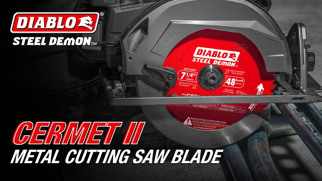 7-1/4 in. x 48-TPI Cermet Steel Demon Ferrous Metal Cutting Saw Blade 7-1/4 in. x 48-TPI Cermet Steel Demon Ferrous Metal Cutting Saw Blade